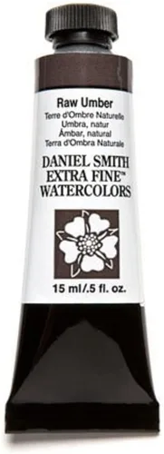 Daniel Smith - Tubo de pintura acuarela extrafina de 15 ml, umbra crudo (284600097), 0.5 Fl Oz (Paquete de 1)
