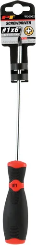 Miniatura 2 de Performance Tool W30962 Destornillador Phillips negro y rojo, #1 x 6 pulgadas
