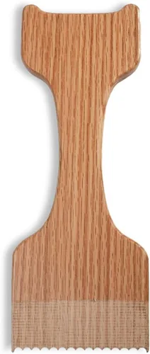 Miniatura 8 de CONSDAN Raspador de parrilla de madera, cepillo de madera de roble soild, raspador de parrilla para parrilla al aire libre, raspador de parrilla sin