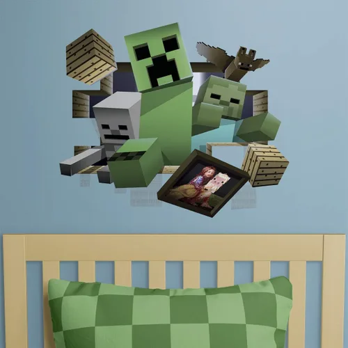 Miniatura 2 de Trends International RoomScapes Minecraft - Calcomanía de pared (18 x 24 pulgadas)
