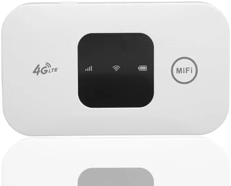 Hotspot móvil, enrutador portátil de viaje soporta 10 usuarios al mismo tiempo, dispositivo de bolsillo con batería grande de 2100 mAh, para