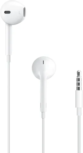 Auriculares Apple EarPods con enchufe de 3.5mm, auriculares con cable con control remoto incorporado para controlar música, llamadas telefónicas y