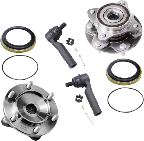 Miniatura 265 de Detroit Axle - Kit de nudillos de dirección delantera izquierda para Ford Edge Lincoln MKX 07-10, cojinete de rueda del lado del conductor, nudillo