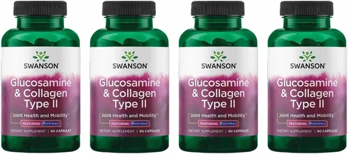 Miniatura 4 de Swanson Glucosamina y BioCell Colágeno Tipo II Suplemento para la salud de las articulaciones y la piel para adultos activos que buscan movilidad
