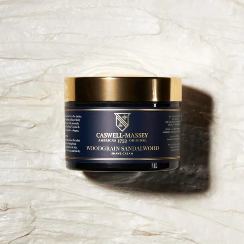 Miniatura 7 de Caswell-Massey Heritage Woodgrain - Crema de afeitar de sándalo, crema de afeitar natural para hombre para afeitado suave de la barba, calmante