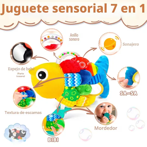 Miniatura 2 de weirtoya Sonajeros de Dentición Juguetes para Bebés de 3-6 Meses, Juguetes para Bebés de 0-6 Meses Juguetes Sensoriales para Lactantes con Cuentas