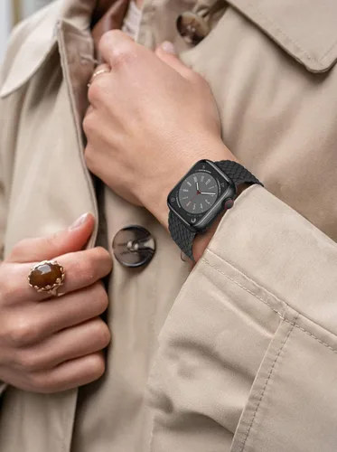 Miniatura 4 de Correa trenzada Solo Loop para Apple Watch de 40 mm, 42 mm, 41 mm, 38 mm, 44 mm, 46 mm, 45 mm Ultra/3 2 49 mm para hombres/mujeres, correa de nylon
