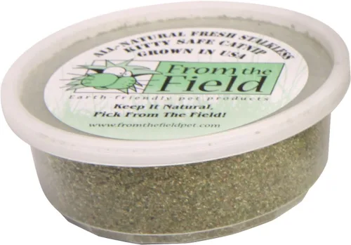 From The Field | Hierba gatera finamente molida sin tallos | Hierba gatera premium cultivada en EE. UU. para juguetes y tiempo de juego | Fresca,