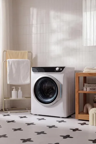 Miniatura 5 de Auertech Secadoras portátiles para lavandería, secadora de ropa de 2.6 pies cúbicos con bañera de acero inoxidable, secadora eléctrica con perilla