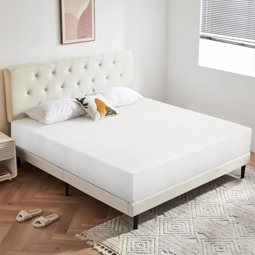 Miniatura 16 de Dkeli Colchón de tamaño individual, colchón de espuma viscoelástica de gel de 5 pulgadas para sueño fresco y alivio de presión, colchón de firmeza