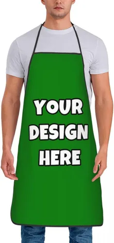 Miniatura 34 de Delantal personalizado con logotipo de imagen, nombre de texto, delantales de cocina personalizados para chef para hombres y mujeres
