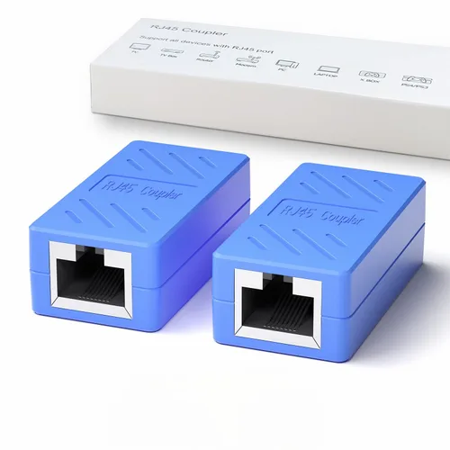 Miniatura 8 de Dingsun Acoplador RJ45, extensor Ethernet para conector hembra a hembra Cat7/Cat6/Cat5e/Cat5 (1 paquete, negro)