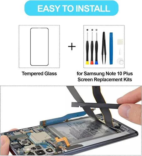 Miniatura 6 de Para Samsung Galaxy Note 10 Plus 4G 5G OLED Reemplazo de pantalla con marco Pantalla LCD SM-N975 SM-N976 3D Touch Digitizer Kit de herramientas