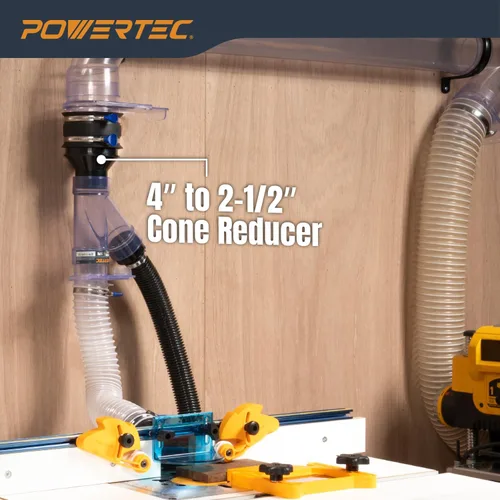 Miniatura 2 de POWERTEC 70136 cono reductor de 4" a 2-1/2". Reductor de cono de 4" a 2-1/2
