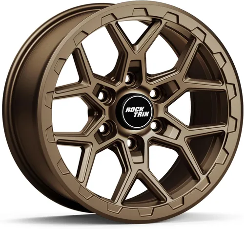 Miniatura 13 de RockTrix RT107 rueda de 17 pulgadas compatible con Toyota Tacoma 2001+, 4Runner 2002+, FJ Cruiser, Tundra 99-06, patrón de pernos 6x5.5" 6x139.7