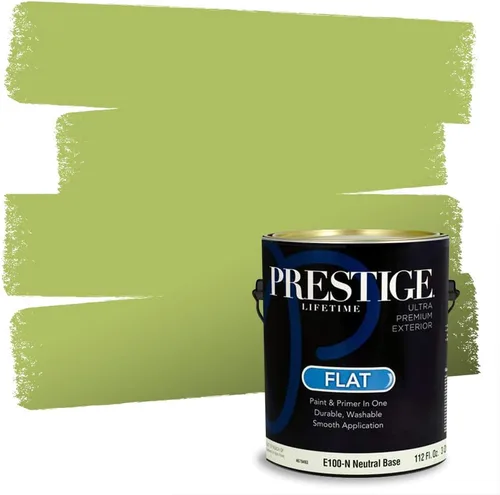 Miniatura 218 de PRESTIGE Pinturas Pintura interior e imprimación en uno, 1 galón, cáscara de huevo, aventura