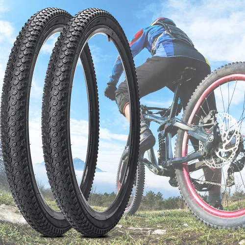 Miniatura 7 de Neumáticos de bicicleta de 24 pulgadas/26 pulgadas, 24 x 2.125, 26 x 2.125, neumáticos de repuesto o tubos interiores AV de 1.260 in válvula