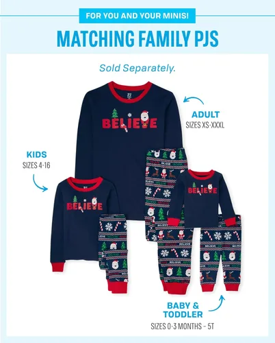 Miniatura 2 de The Children's Place Baby Christmas Pajamas, Cotton