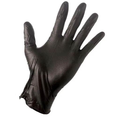 Miniatura 6 de Caja de 100 guantes Black Mamba de nitrilo negro, muy resistentes