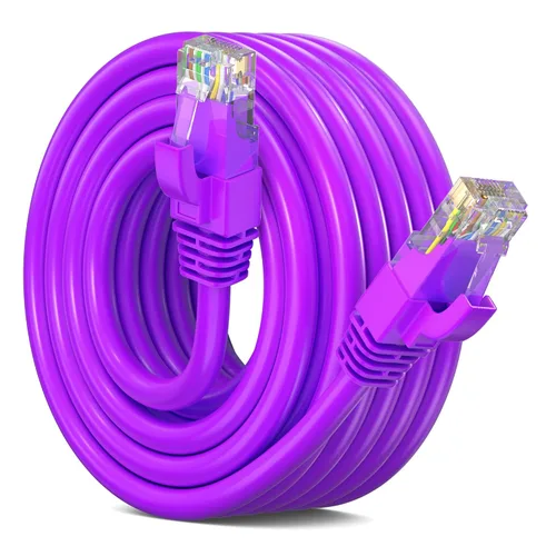 Miniatura 15 de Maximm Cable Ethernet Cat 6, cable de red y conexión de alta velocidad de 100 pies, UTP, 10 Gbps, cable Ethernet de 550 MHz, color negro