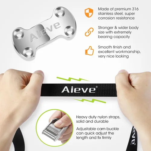 Miniatura 3 de Kit de correas de amarre para enfriador Aieve - Soporte de bloqueo de pecho de hielo - Accesorios para enfriador seguros para enfriadores YETI