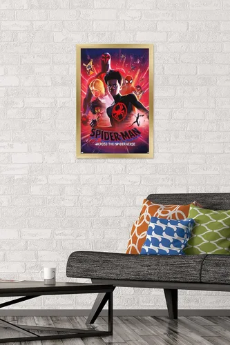 Miniatura 2 de Trends International Marvel Spider-Man: Across The Spider-Verse - Póster estático de pared de una hoja, 14.72 x 22.37 pulgadas, versión enmarcada