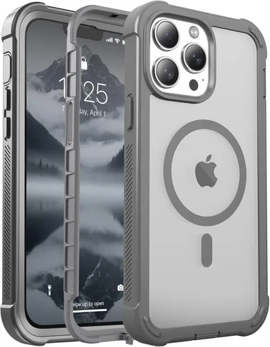 Miniatura 152 de jaroco - Funda magnética compatible con MagSafe para iPhone 11 de 6.1 pulgadas; protección de grado militar contra caídas, de doble capa