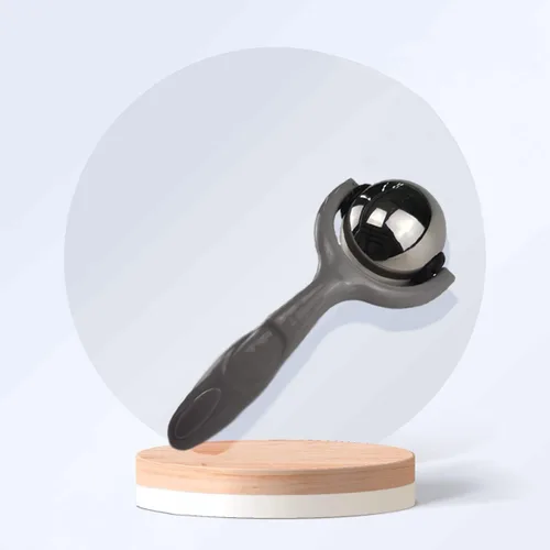 Miniatura 6 de Pelota de masaje con rodillo, mango ergonómico, temperatura de compresión fría y cálida, acero inoxidable, alivio del dolor muscular, cuerpo