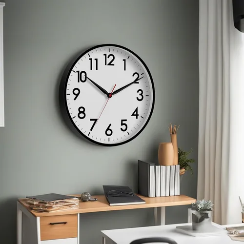 Miniatura 8 de AKCISOT Reloj de pared de 16 pulgadas, grande, silencioso y sin tictac, funciona con pilas, reloj analógico clásico decorativo para sala de estar
