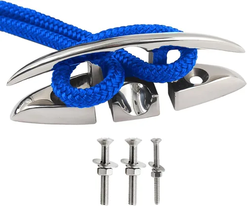 Tacos de Barco Laorde 5" 6 pulgadas de Acero Inoxidable 316 Tacos Plegables de Grado Marino Taco de Cuerda Abatible Taco de Muelle para Barco, Kayak