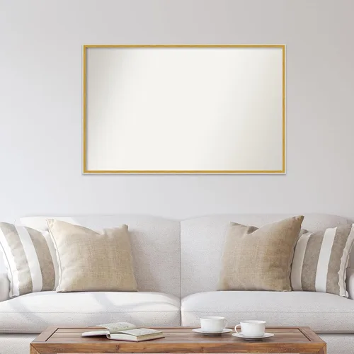 Miniatura 708 de Amanti Art Espejo de baño blanco para sobre el fregadero, 32 x 45 pulgadas, espejo de tocador rectangular blanco esbelto, marco de madera moderno