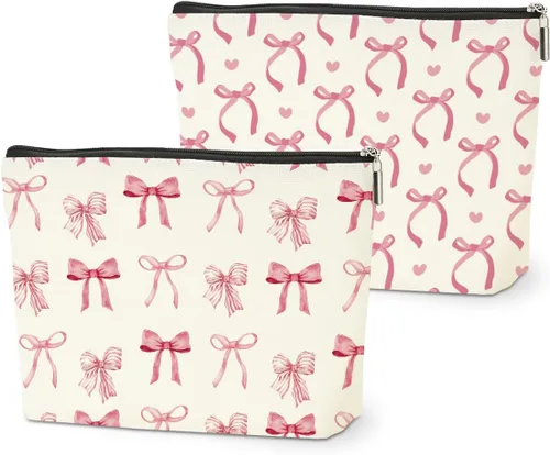 Miniatura 10 de Bolsa organizadora de cables de 2 piezas, divertida bolsa de maquillaje, bolsa de carga, bolsa de cosméticos, bolsa de almacenamiento de viaje