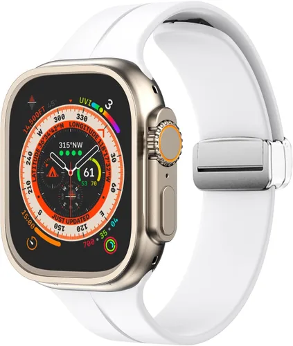 Miniatura 13 de Banda magnética compatible con Apple Watch de 38mm 40mm 41mm 42mm 44mm 45mm 46mm 49mm, mujeres y hombres, correa deportiva de silicona compatible