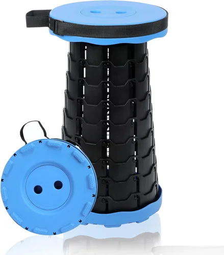 Miniatura 10 de VOLIXOD Taburete telescópico plegable portátil, taburete retráctil para adultos, asientos plegables mejorados con capacidad de carga de 550 libras