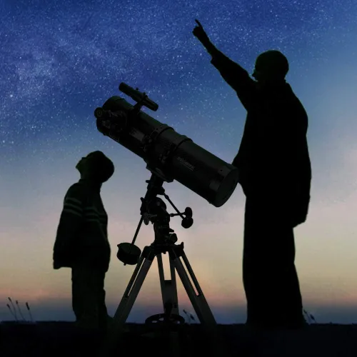 Miniatura 5 de Telescopio 130EQ Reflector Newtoniano para Adultos, Telescopios Profesionales para Astronomía, Incluye Lente Barlow 1.5X, Adaptador para Smartphone