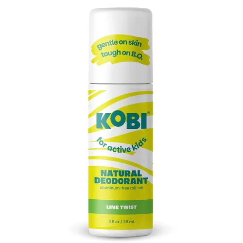 Kobi Desodorante para Niños Activos, Adolescentes, Niños, Niñas - Natural, Sin Aluminio, Fuerza Deportiva - Giro de Lima