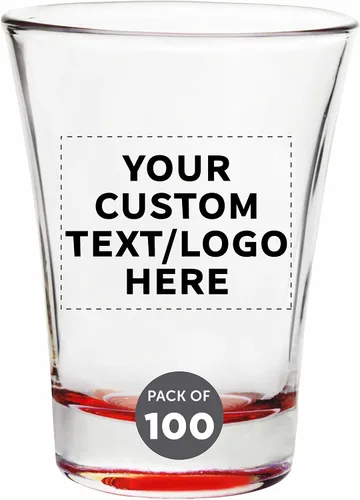 Miniatura 19 de Vasos de chupito personalizados de 2 onzas, juego de 100, paquete personalizado a granel, ideal para bodas, fiestas, cumpleaños, regalos, color azul