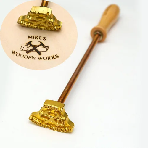 Hierro de marca de madera personalizado, sello de hierro de marca de cuero, hierro de marca de madera/regalo de boda, diseño hecho a mano, diseño de