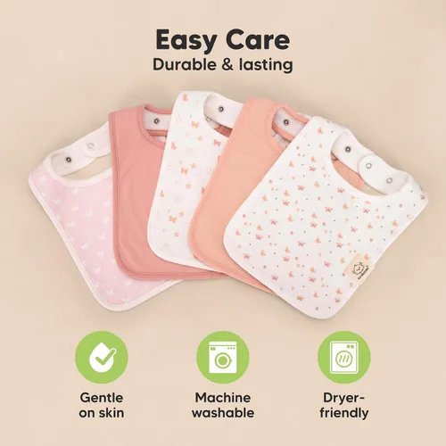 Miniatura 7 de KeaBabies Paquete de 8 baberos orgánicos para bebés para niños y niñas - Baberos súper absorbentes de algodón para bebé niña y niño, baberos
