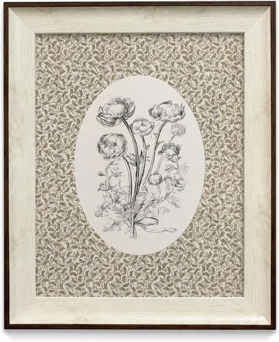 razliubit Impresiones artísticas de pared de flores vintage, decoraciones de pared vintage con marco reemplazable para estética de habitación,