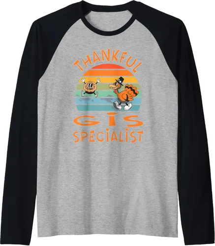 Miniatura 14 de GIS Specialist Job Funny Thanksgiving Raglan Baseball Tee
