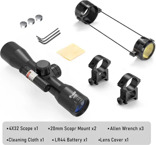 Miniatura 5 de UUQ Tactical 4X32 Compact .223 .308 Scope Rangefinder Reticle/w 20mm Picatiny or 11mm Dovetail Ring Mounts