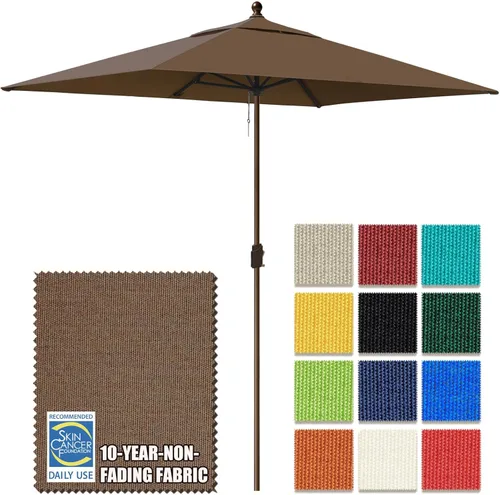 Miniatura 58 de EliteShade USA Sombrilla de Mercado de 9 Pies con Garantía de 10 Años Sin Decoloración, Sombrilla de Patio, Sombrilla de Mesa para Exteriores