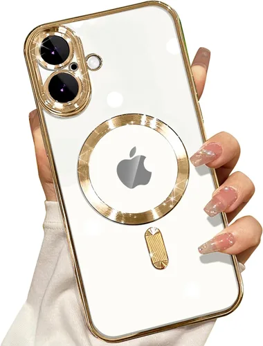 Miniatura 23 de Misscase Funda MagSafe compatible con iPhone 12 Pro Max con protector de lente de cámara, protección completa, funda magnética transparente