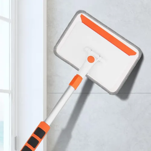Miniatura 7 de Qaestfy Paquete de 2 almohadillas de microfibra compatibles con QAE011 Herramienta de limpieza de pared y zócalo con mango largo modelo QAE014