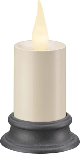 Xodus Innovations FPC1610A - Vela votiva sin llama de 3 pulgadas con llama parpadeante blanca cálida 3D y temporizador automático de 6 horas para