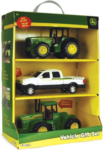 Miniatura 7 de TOMY John Deere - Tractor de juguete para niños con juego de vagón Flarebox, 8 pulgadas, juguetes de tractor John Deere para niños, juguetes
