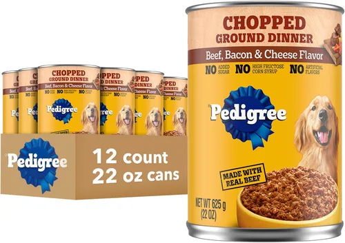 Miniatura 19 de Pedigree Picado molido comida húmeda suave para perros adultos con cena de carne T-Bone, comida enlatada para perros, latas de 13.2 onzas, 12