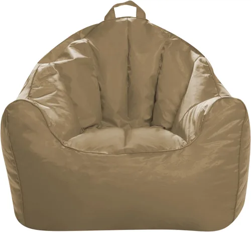 Miniatura 120 de Posh Beanbags - Sillón puff grande, 38 pulgadas, color azul rey sólido Nylon suave - Azul real