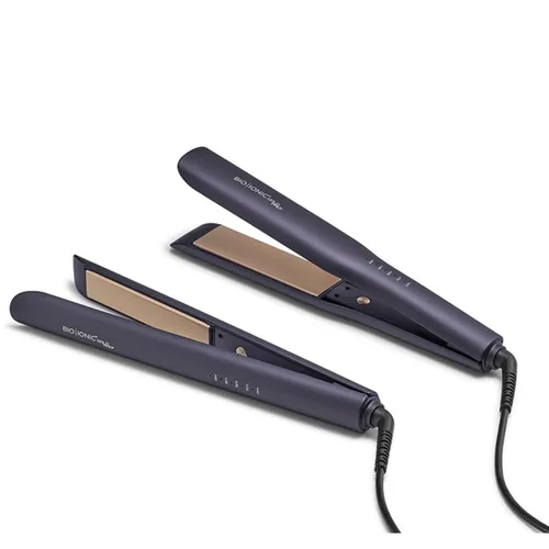 Miniatura 8 de Bio Ionic GoldPro Hair Straightener, Blue, Moisturizing Heat Technology & 24K Gold MX, Hair Straightening Iron for Sleek Styles & Flat Iron Curls